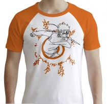 NARUTO SHIPPUDEN Naruto White & Orange Premium T-Shirt