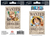 One Piece Wamted Stickers Luffy/Zoro