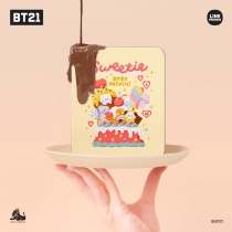 BT21 Character Choco Gift Tin Can with Key Ring