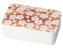 HAKOYA Sakura Mokume Pink 1-Stage Lunch Box