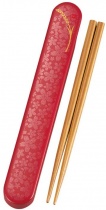 HAKOYA Tatsumiya Slide Case Chopsticks Red