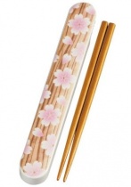 HAKOYA Sakura Mokume Pink Chopsticks Box