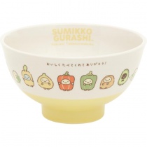 Sumikko Gurashi Chawan Yokoso Tabemonookoku Rice Bowl Yellow White