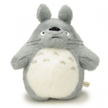 Totoro Light Grey Fluffy Plush (M)