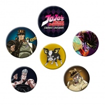 Jojo's Bizarre Adventure  Ansteck-Buttons 6er-Pack  Characters