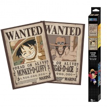 One Piece - Wanted Luffy and ACE  Chibi Poster Pack